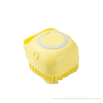 Pet Bath Brush Massage Brush Silicone Cleaning Brush